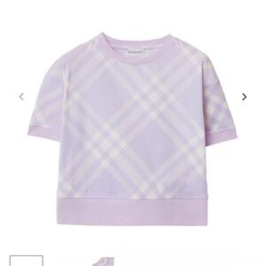 Burberry Kids Lavender Check Tee